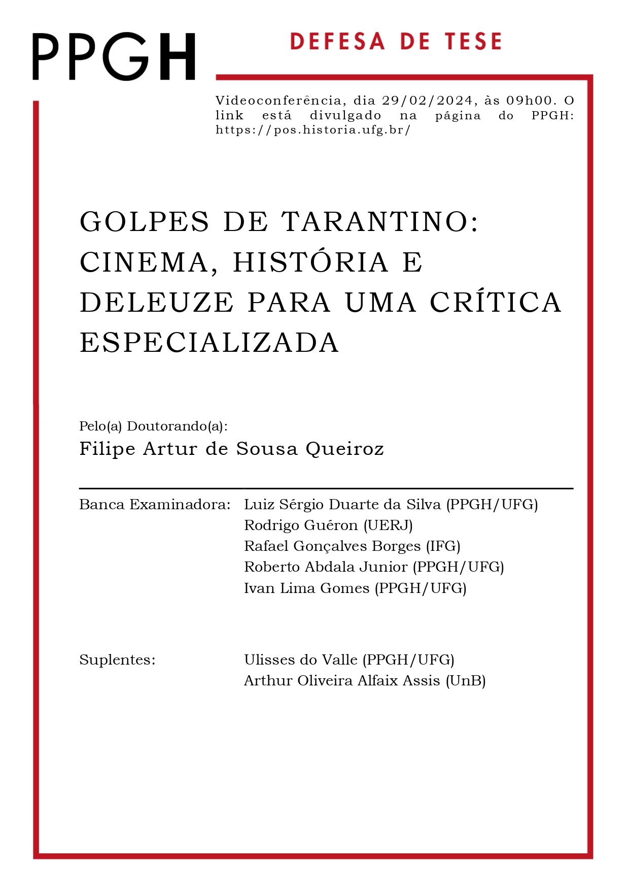 DOUTORADO Filipe Artur de Sousa Queiroz