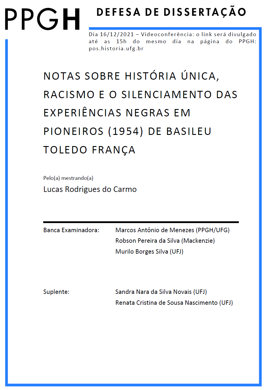 Cartaz - Lucas Rodrigues