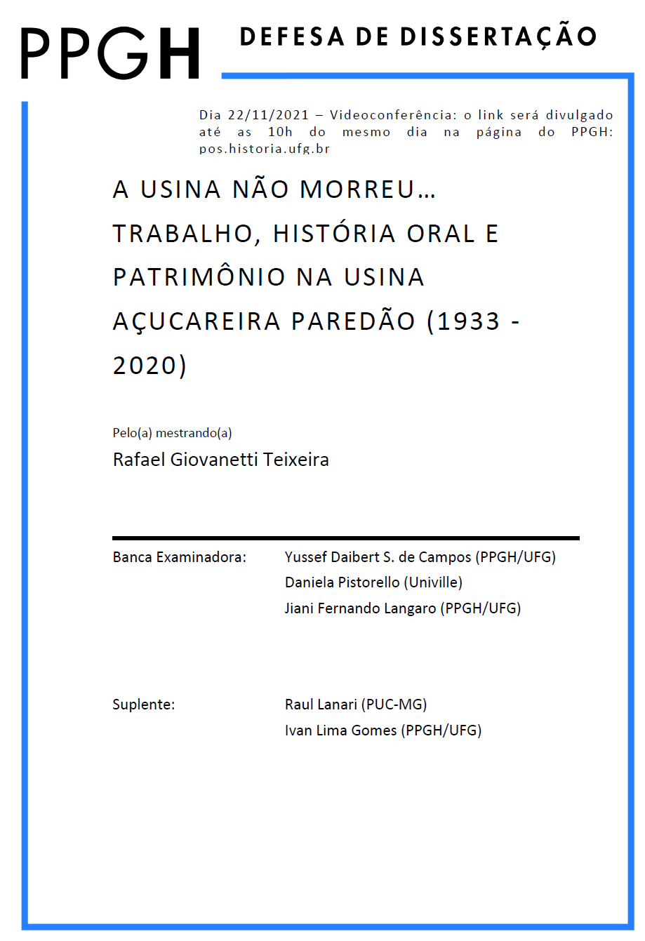 Cartaz - Rafael Giovanetti