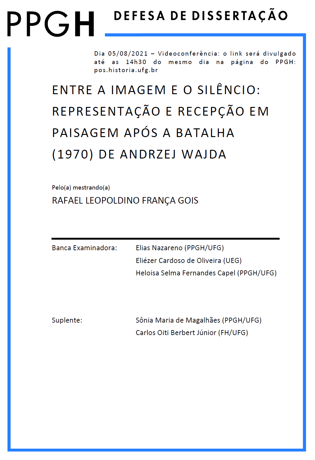 Cartaz - Rafael Leopoldino