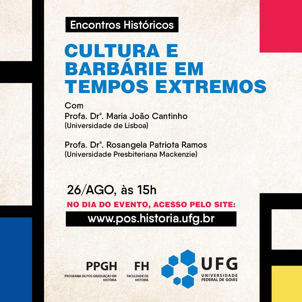 Divulgação da terceira sessão dos Encontros Históricos de 2020