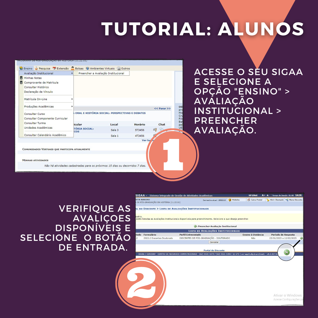 Avaliação Institucional tutorial alunos