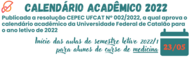 Calendário Acadêmico 2022