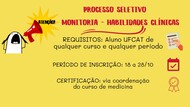 Processo seletivo - monitoria