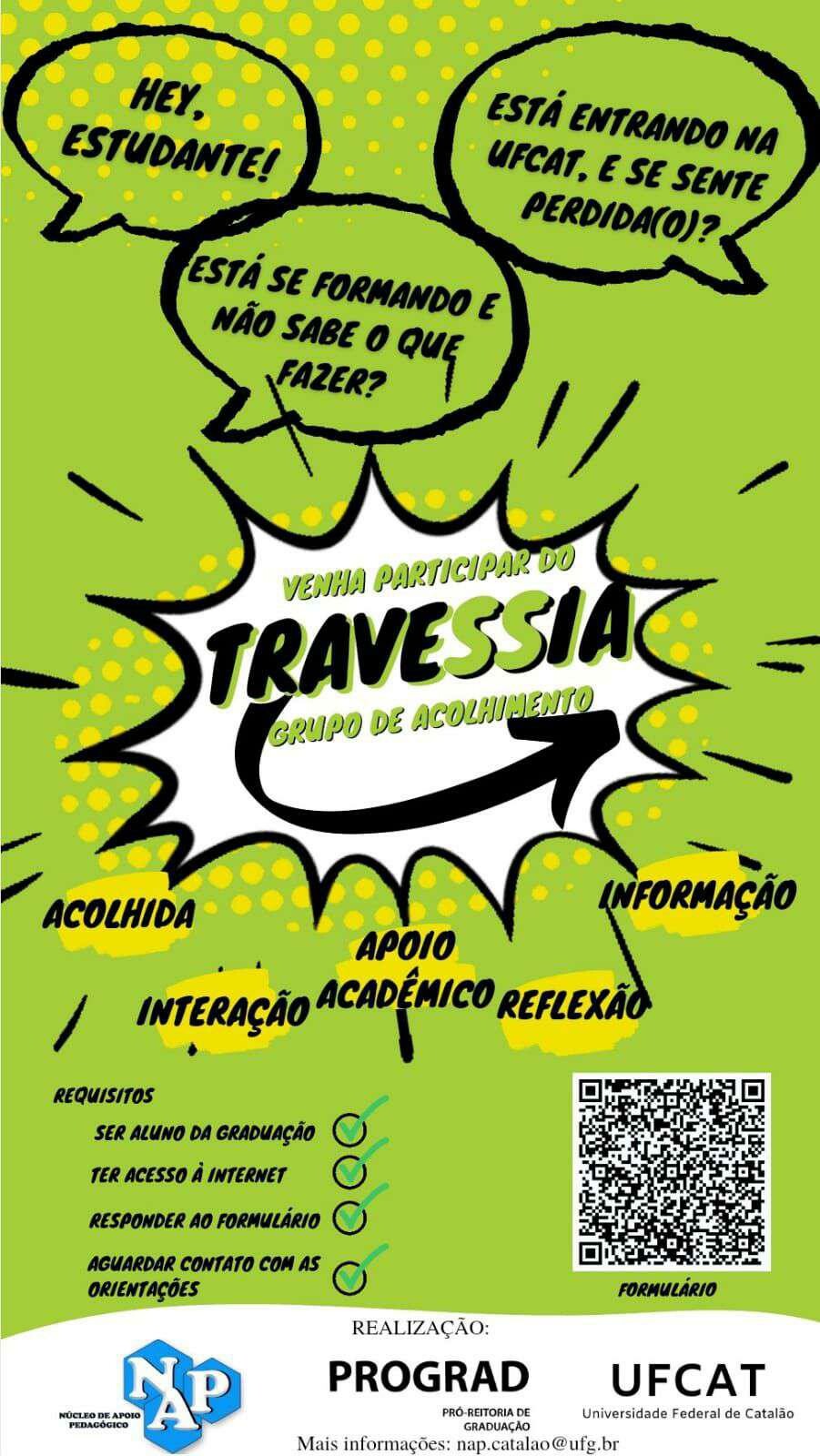 Folder TRAVESSIA GRUPO DE ACOLHIMENTO 2021/2