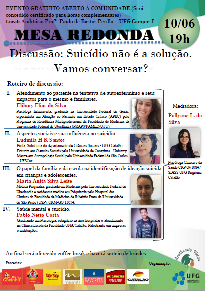 Mesa redonda suicídio