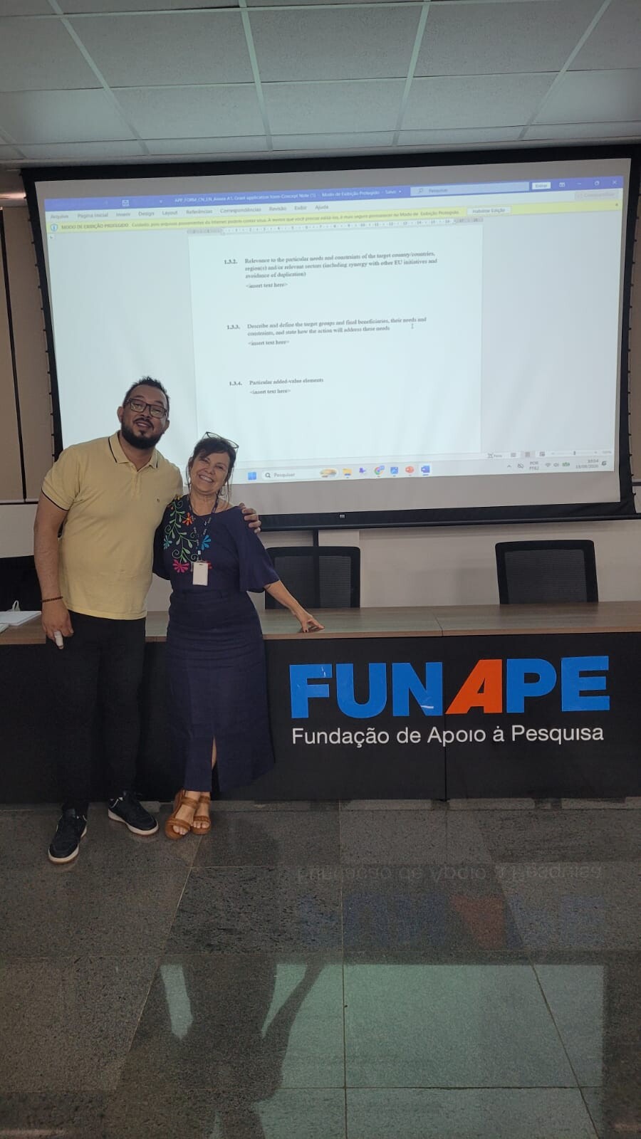 Palestrante e professora