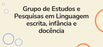 Logo do Grupo de Pesquisa em Linguagem, Escrita, Infância e Docência