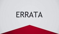 Errata