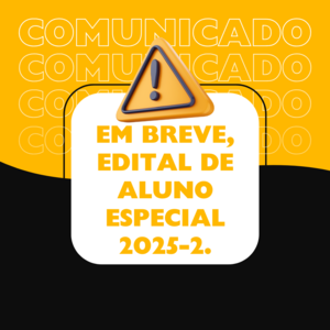 Edital de Aluno Especial 2025-2