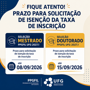 Prazo para Isenção da Taxa de Inscrição