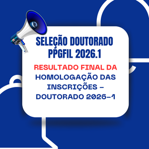 RESULTADO FINAL DA HOMOLOGAÇÃO DAS INSCRIÇÕES - Doutorado 2026-1