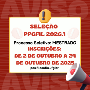 Seleção Mestrado 2026-1