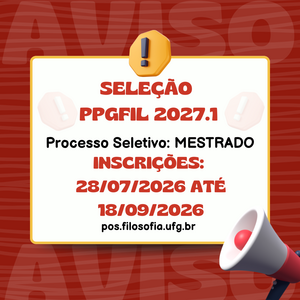 Seleção Mestrado 2027-1