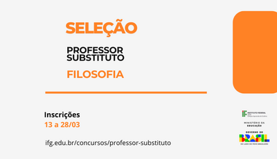 Seleção substituto filosofia