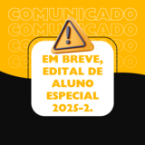 Edital de Aluno Especial 2025-2