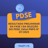 RESULTADO PRELIMINAR DA FASE I DA SELEÇÃO DO PDSE