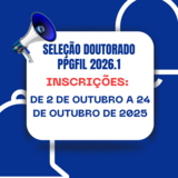 Seleção Doutorado 2026-1