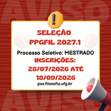 Seleção Mestrado 2027-1