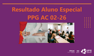 Notícia Resultado Aluno Especial