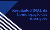Arte Resultado final homologação