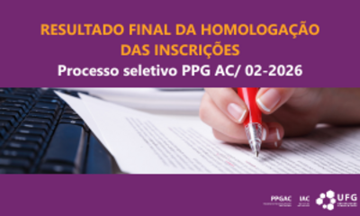 Banner REsultado inscirções Edital PPG