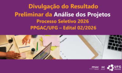 Banner RESULTADO PRELIMINAR DA ANÁLISE DE PROJETOS