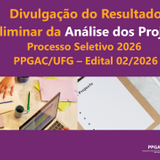 Banner RESULTADO PRELIMINAR DA ANÁLISE DE PROJETOS