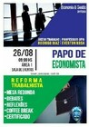 A Coordenação convida os discentes do curso a participarem do evento " Papo de Economista"