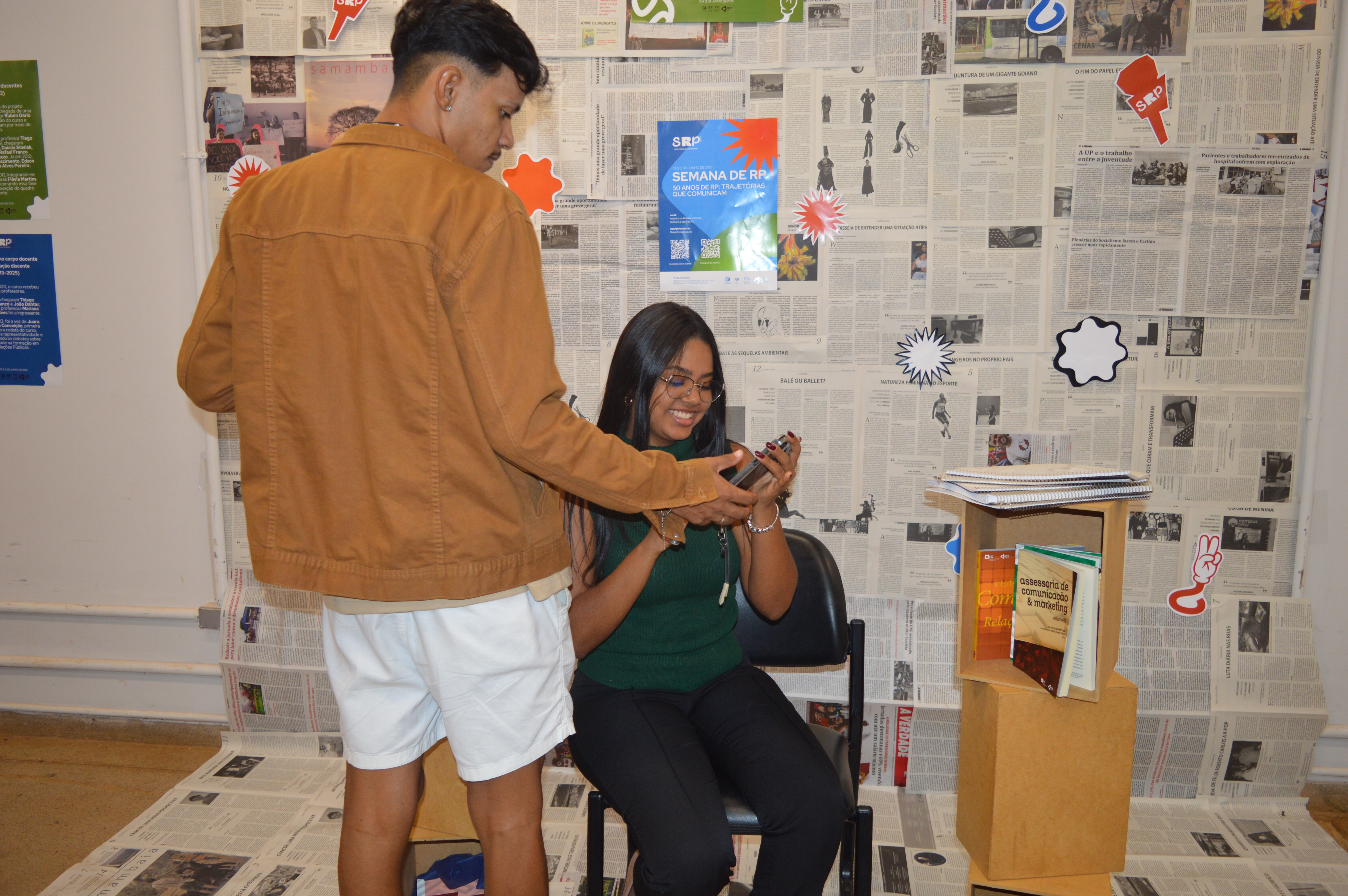 Alunos exposição