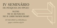 banner iv seminario de pesquisa do ppgec