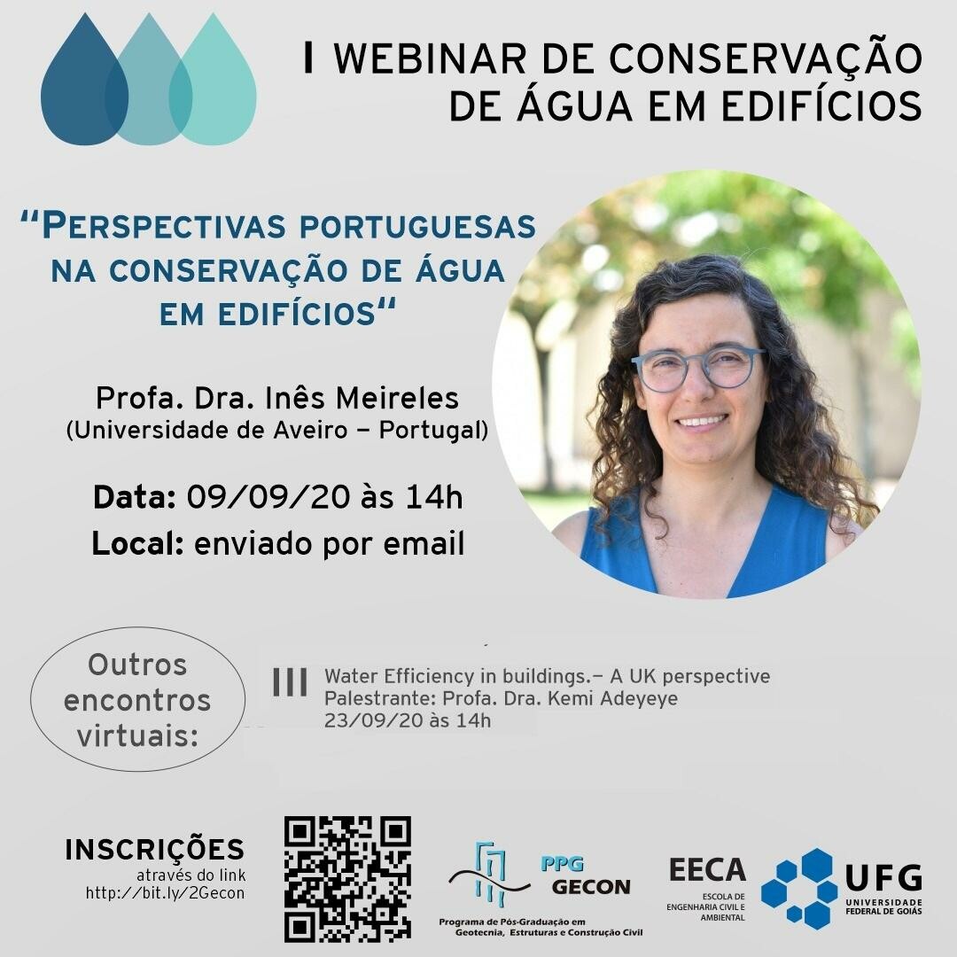 webinar de conservação de água em edifícios