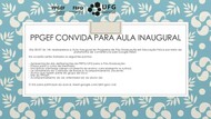 Convite - Aula inaugural