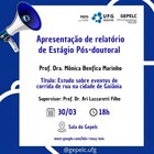Apresentação de relatório de estágio pós-doutoral