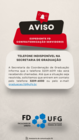 AVISO TELEFONE INOPERANTE GRADUAÇÃO