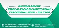 especialização em direito penal e processual penal- ESA E UFG