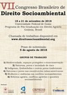 VII CONGRESSO BRASILEIRO DE DIREITO SOCIOAMBIENTAL