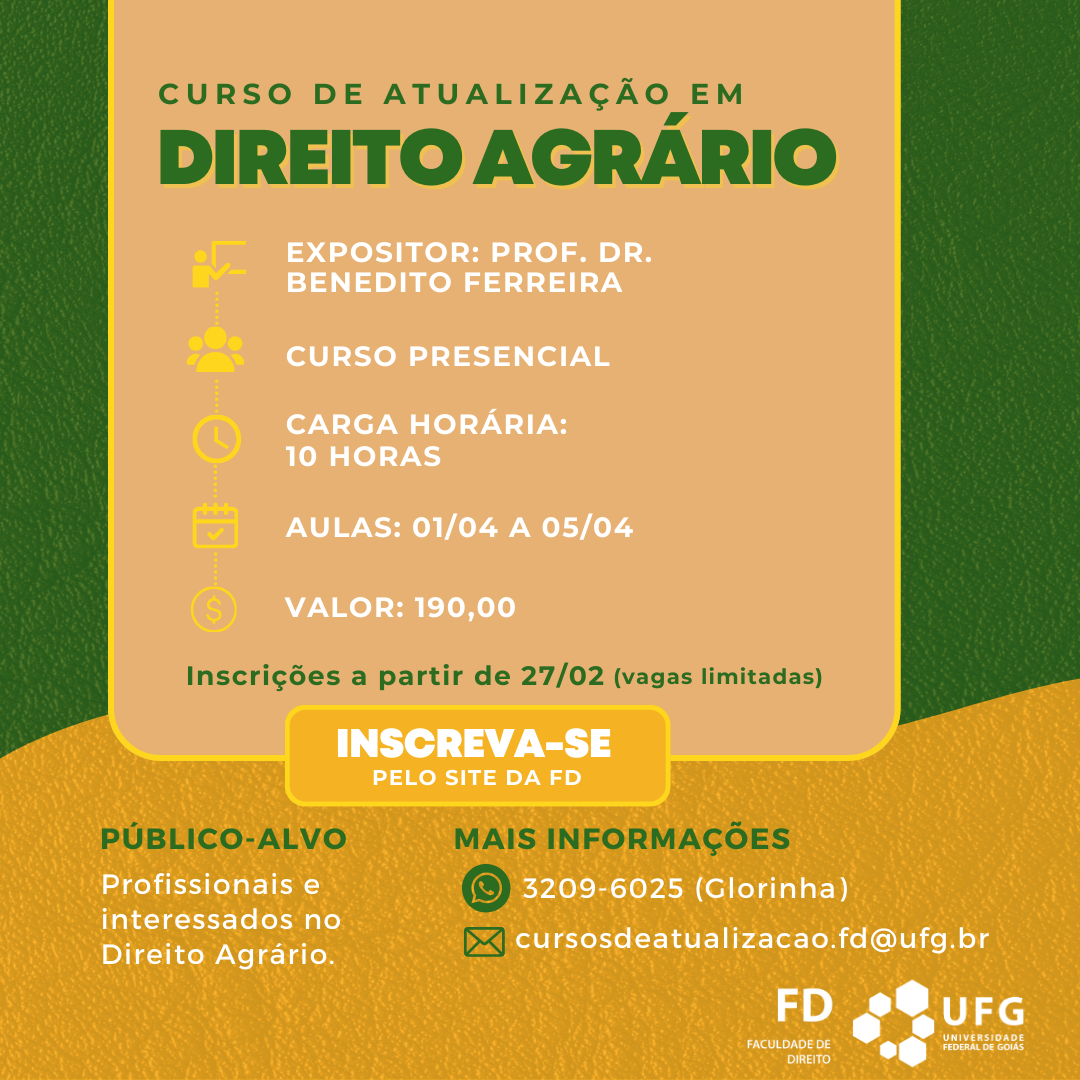 DIVULGAÇÃO ATUALIZAÇÃO EM AGRÁRIO