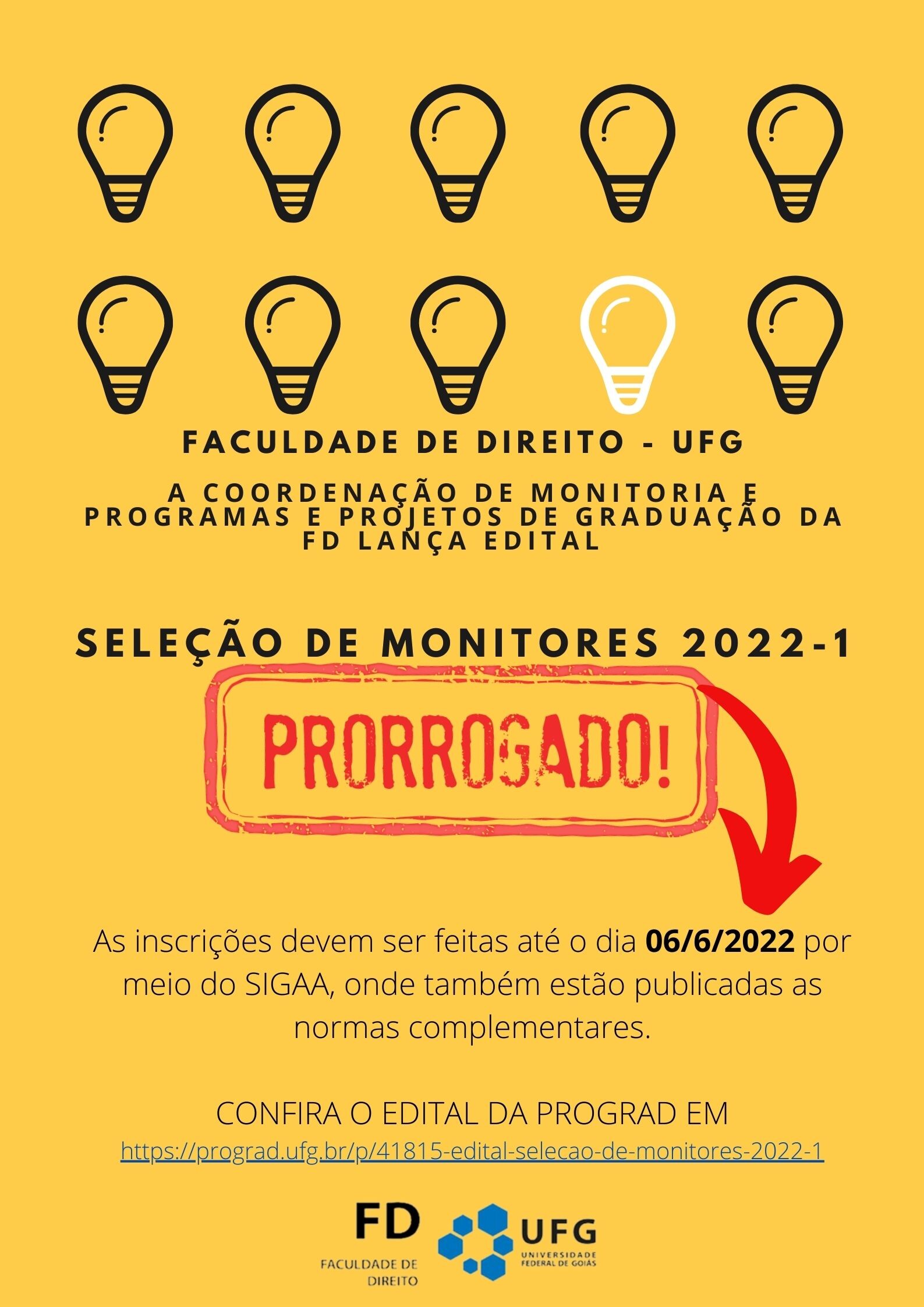 seleção monitoria 2022.1 PRORROGADO
