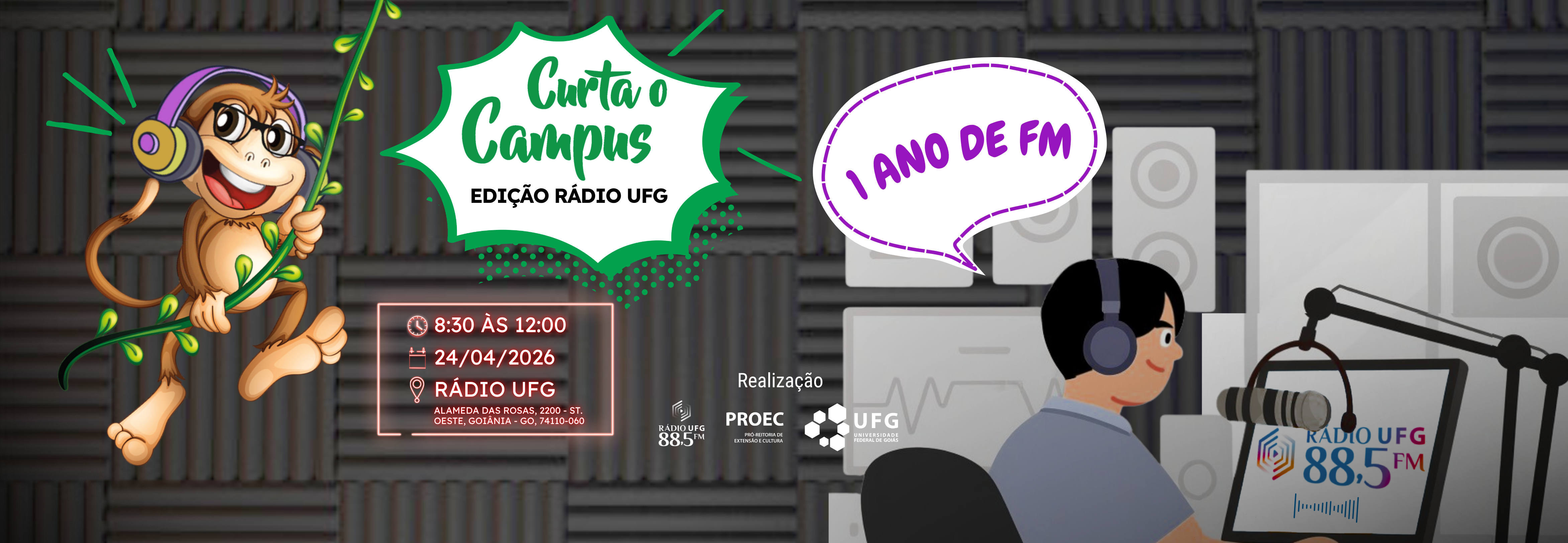 Curta o campus