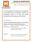 Discente Sarah Steffany Braudes A. de Sinai