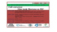 Café com prosa - Flyer