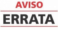 Errata Edital de Vagas Remanescentes 2019-2