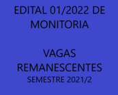 Imagem fundo - Edital vagas remanescentes 2021/2