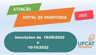 Edital de Monitoria 2022-2