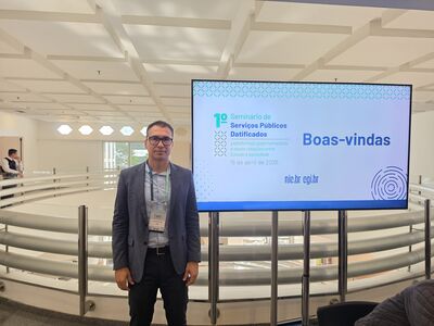 Eliomar Araújo, do CEIA/INF/UFG, participou ativamente das programações do Comitê Gestor de Internet no Brasil (CGI/BR) 
