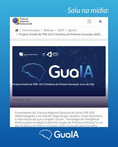 Projeto do INF/UFG é finalista do Prêmio Inovação do Poder Judiciário 2025