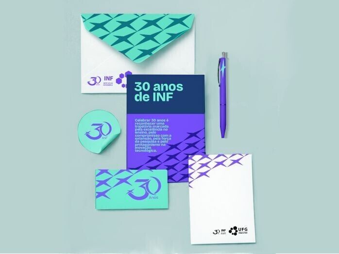 Papelaria selo comemorativo INF 30 anos