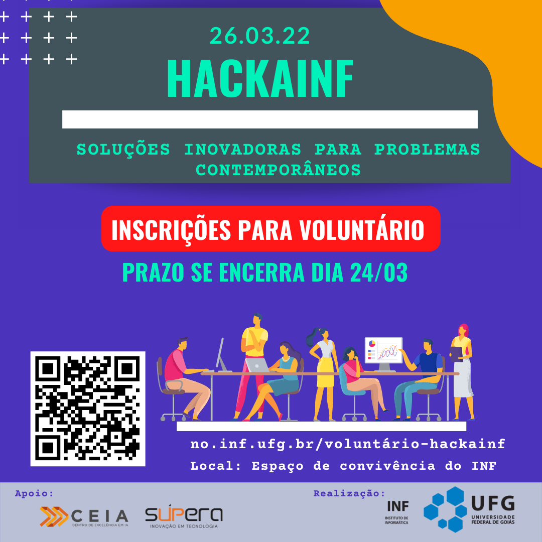 Inscrições voluntários HackaINF
