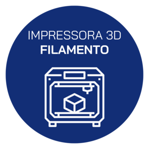 Ícone da impressora 3D de filamento